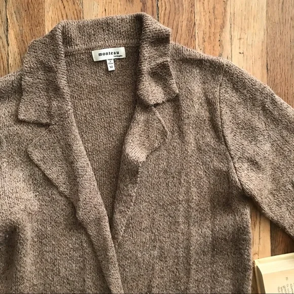 Long Knit Sweater Coat / Duster - Picture 2 of 6